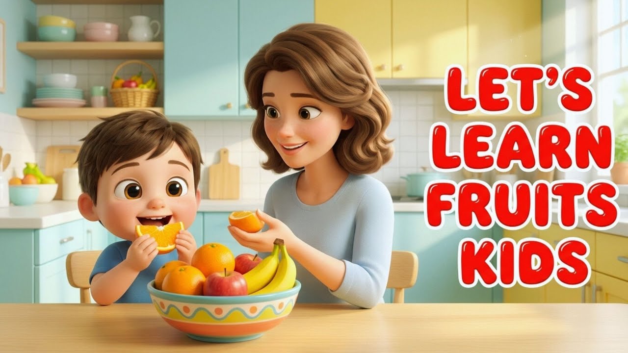Let's learn Fruits!Nursery Rhymes & Kids Song