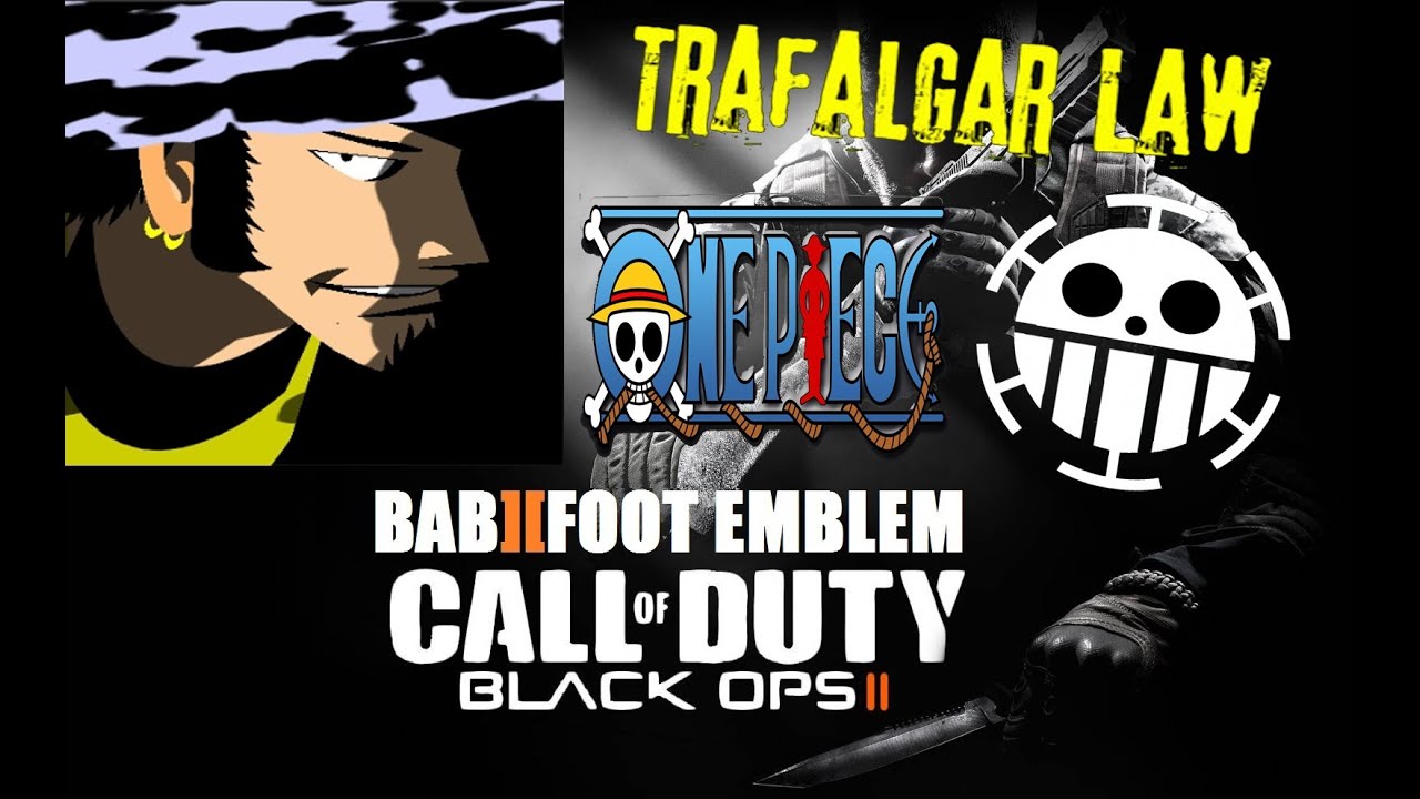 COD Black Ops 2 Emblem Tutorial - One Piece Trafalgar Law