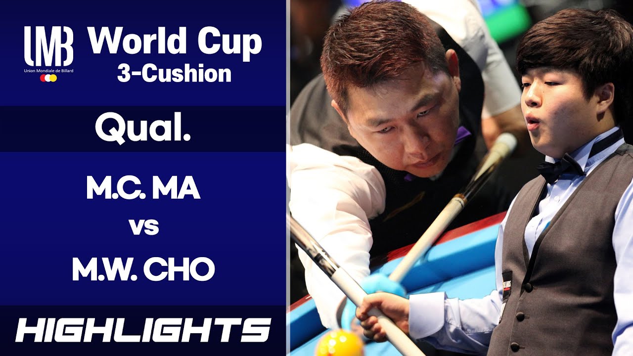 [Bursa World Cup 3-Cushion 2017] Q Round - MA Minh Cam (VIE) vs CHO Myung Woo (KOR). H/L