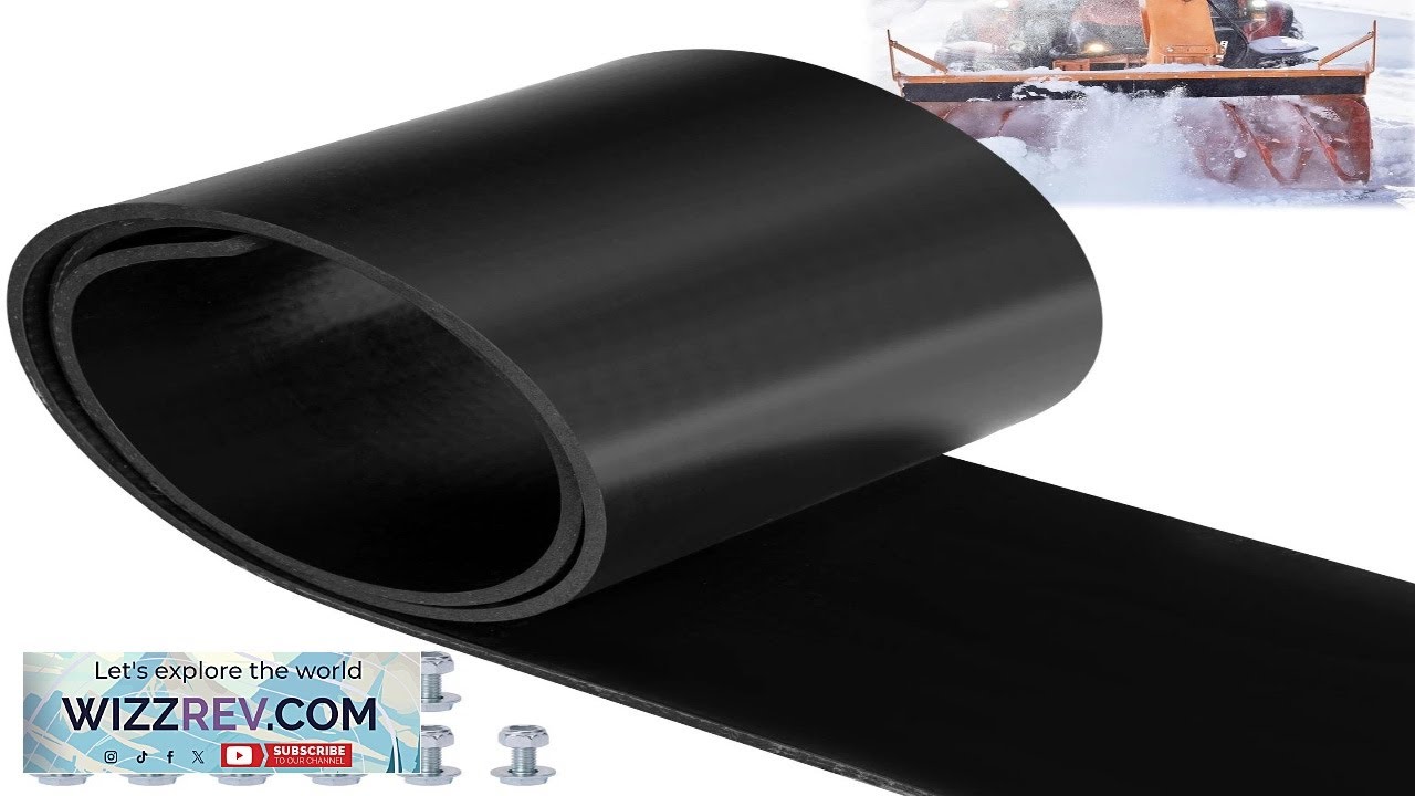 Universal Snow Plow Blade Flap 72x 8x 1 4 Rubber Snow Deflector