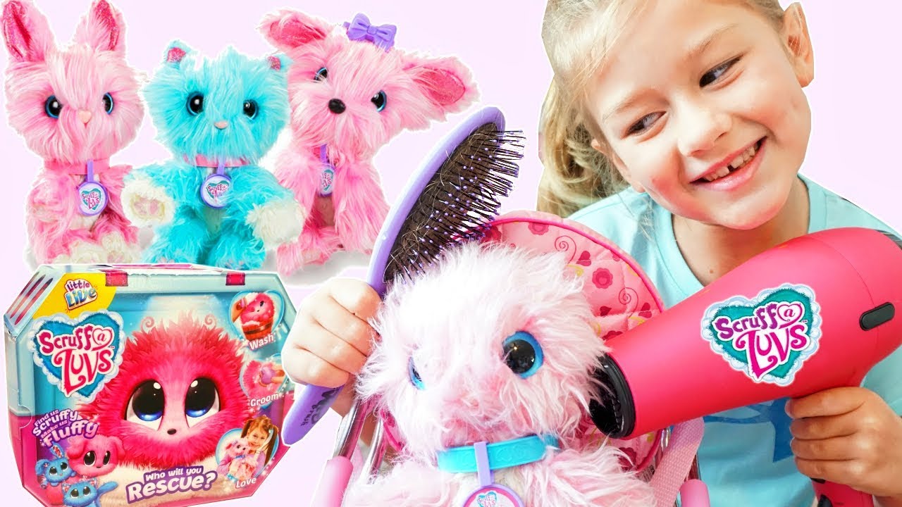 Let's Rescue a Kitty Scruff a Luvs and Open Moose Toys Pikmi Pops! New Plush Animals!