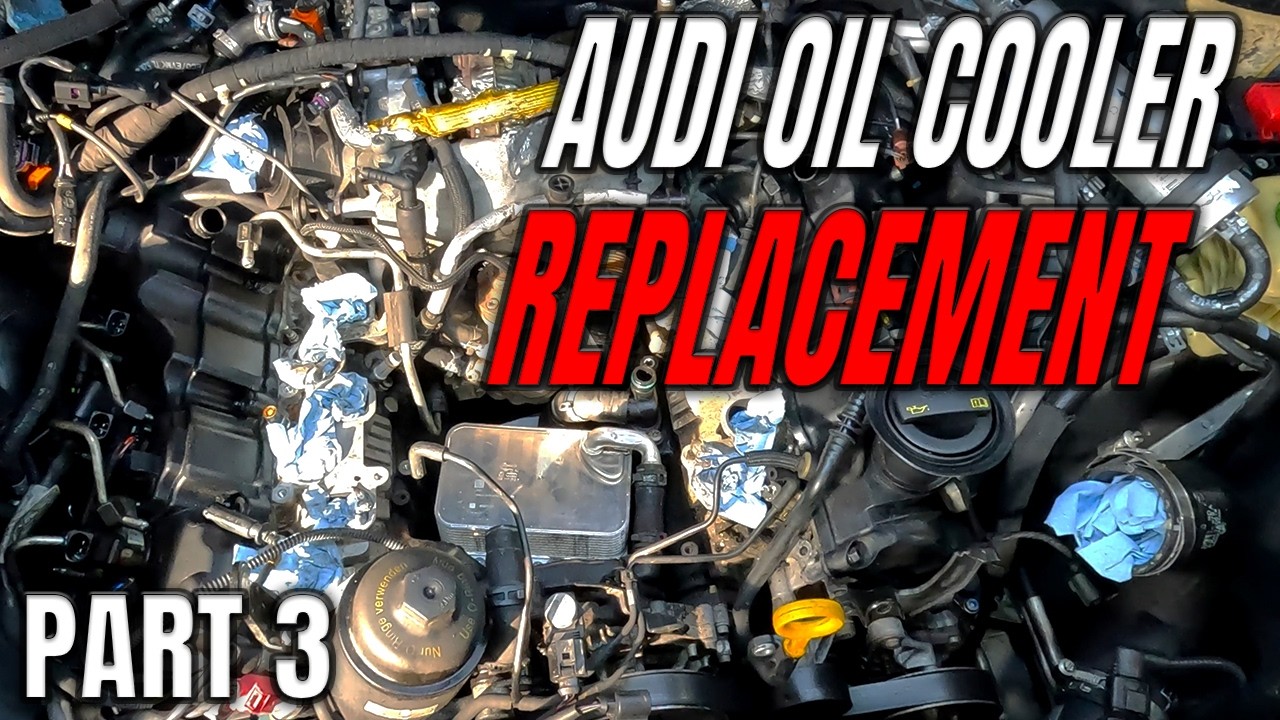 Audi Q7 - Engine Oil Cooler ( PART 3 ) Remove & Replace - Step By Step Guide