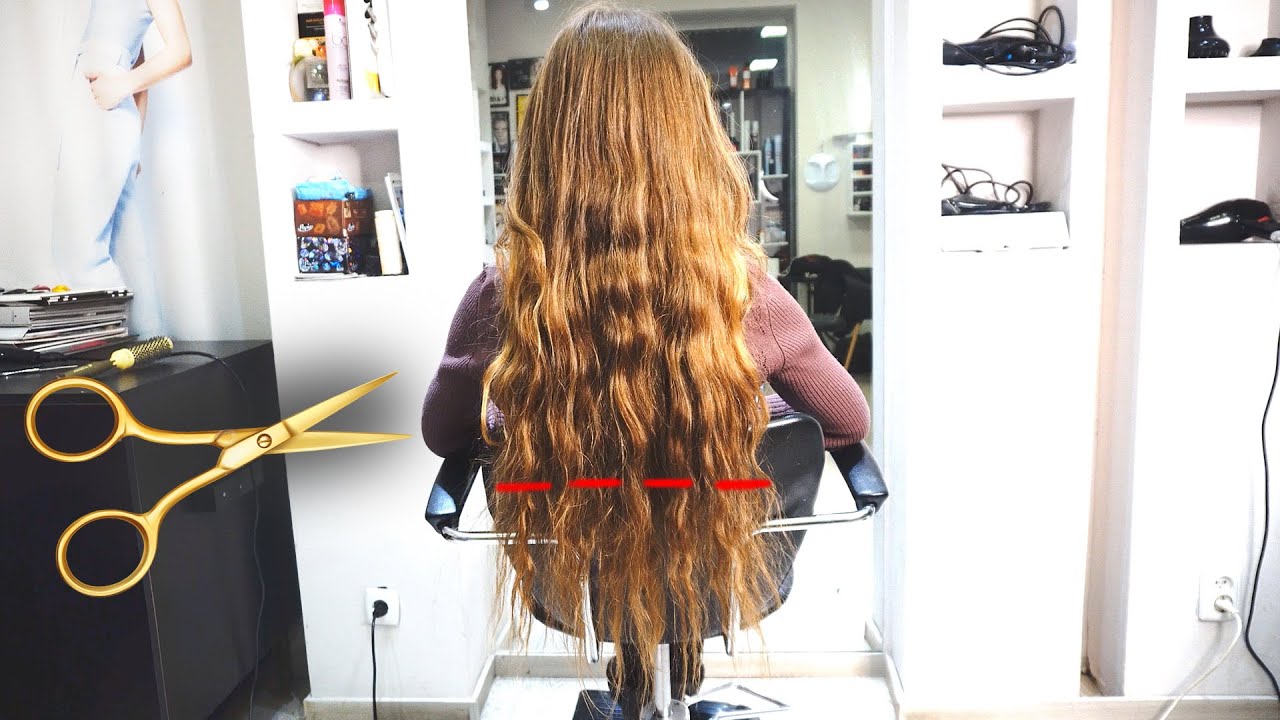 ASMR REAL HAIRCUT | CUTTING OFF HER LONG HAIR ( RELAXING )