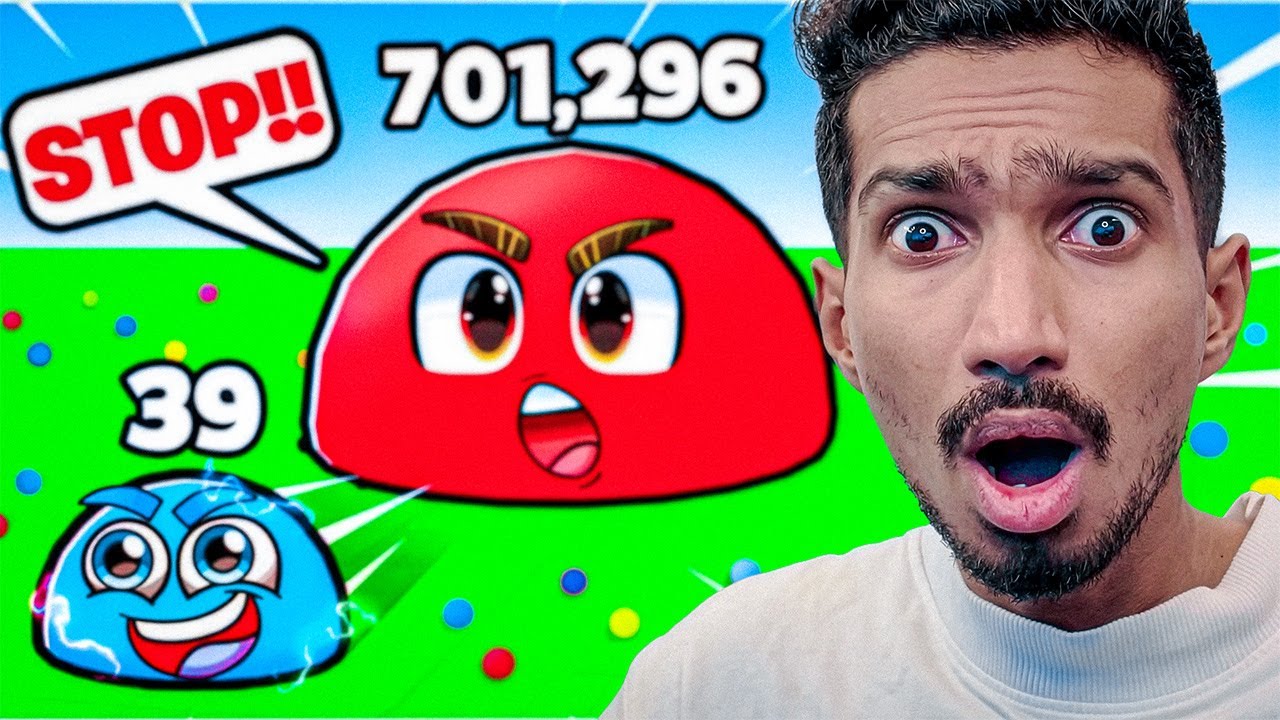 I Tried Eat SLIMES to Grow HUGE in Roblox