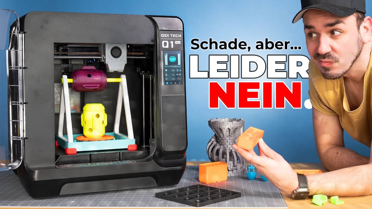 Qidi Q1 PRO | G&Uuml;NSTIGE Bambu P1S Alternative mit Haken! (Test 2024)