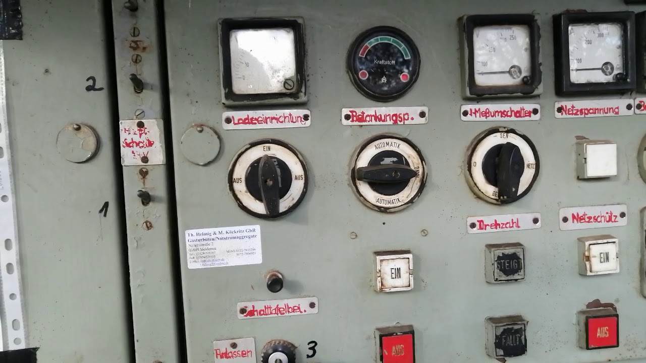 Stromaggregat Turbolekt 330 Baujahr 1974 Leistung 160 kVA