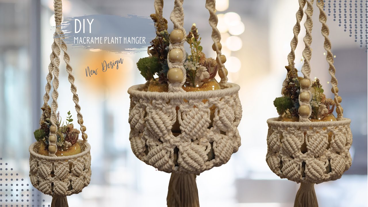 Step by Step DIY Tutorial: Creating a Stunning Seashell Patterned Macrame Plant Hanger with Rope