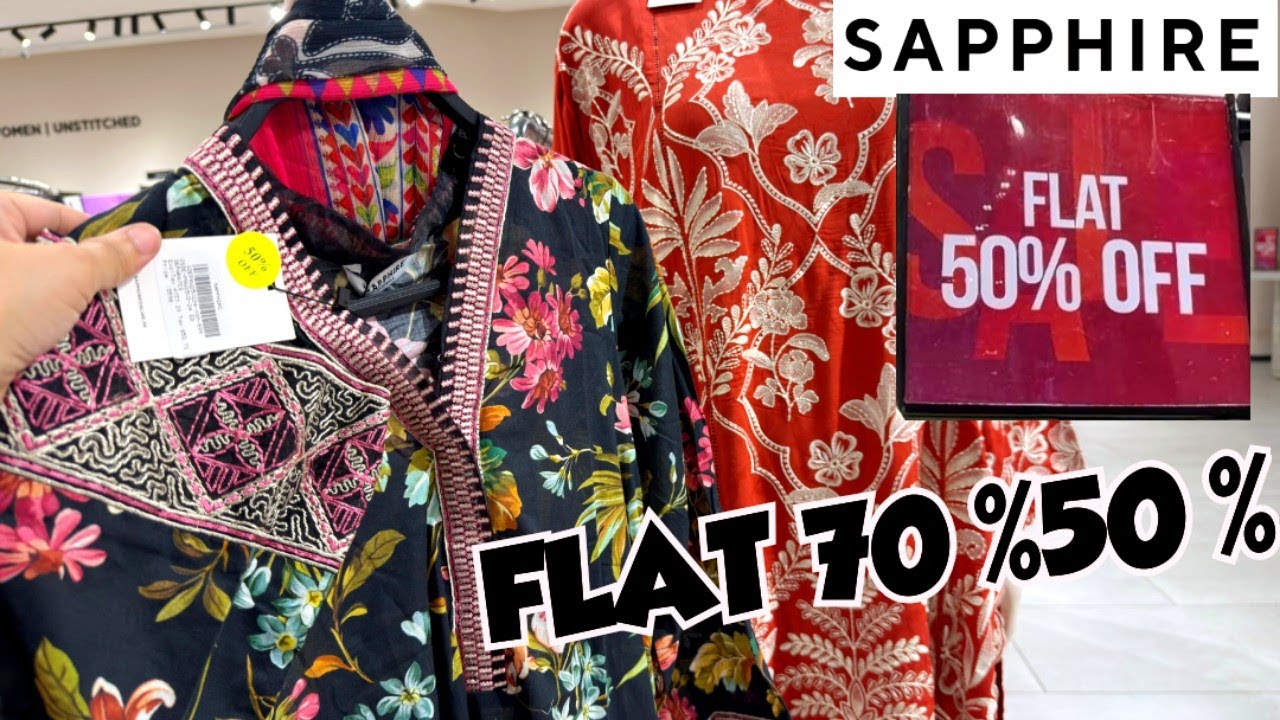 Sapphire sale flat 70%50% Off Sale📢😱Sapphire Summer Sale Big Collection🔥Sapphire pk
