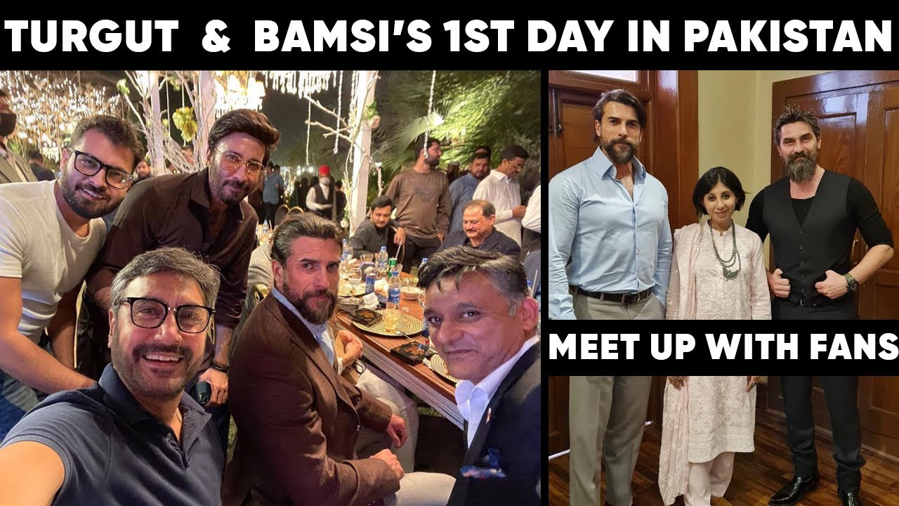 Turgut & Bamsi’s 1st day in Pakistan || Turgut & Bamsi at LuckyOne Mall photages with fans day 1