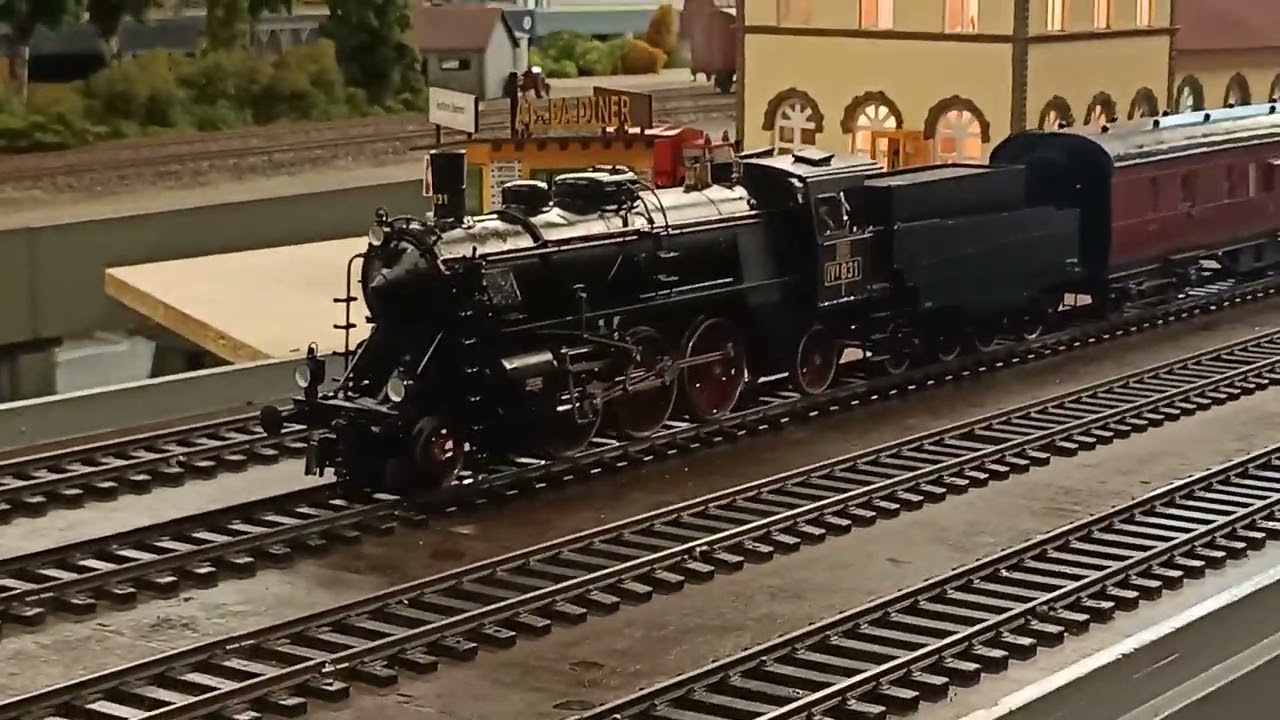 Spur 1 Dampflokomotiven in Aktion