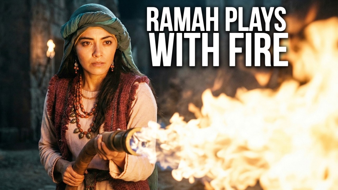 Ramah Works on set WITH FIRE!? The Chosen BTS