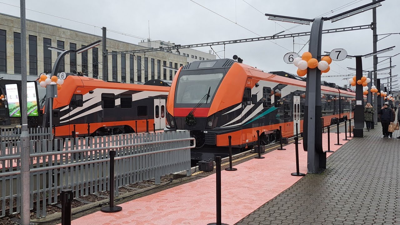 Презентация и первый официальный рейс поездов Skoda 21ev в Эстонии #эстония #history #railway 