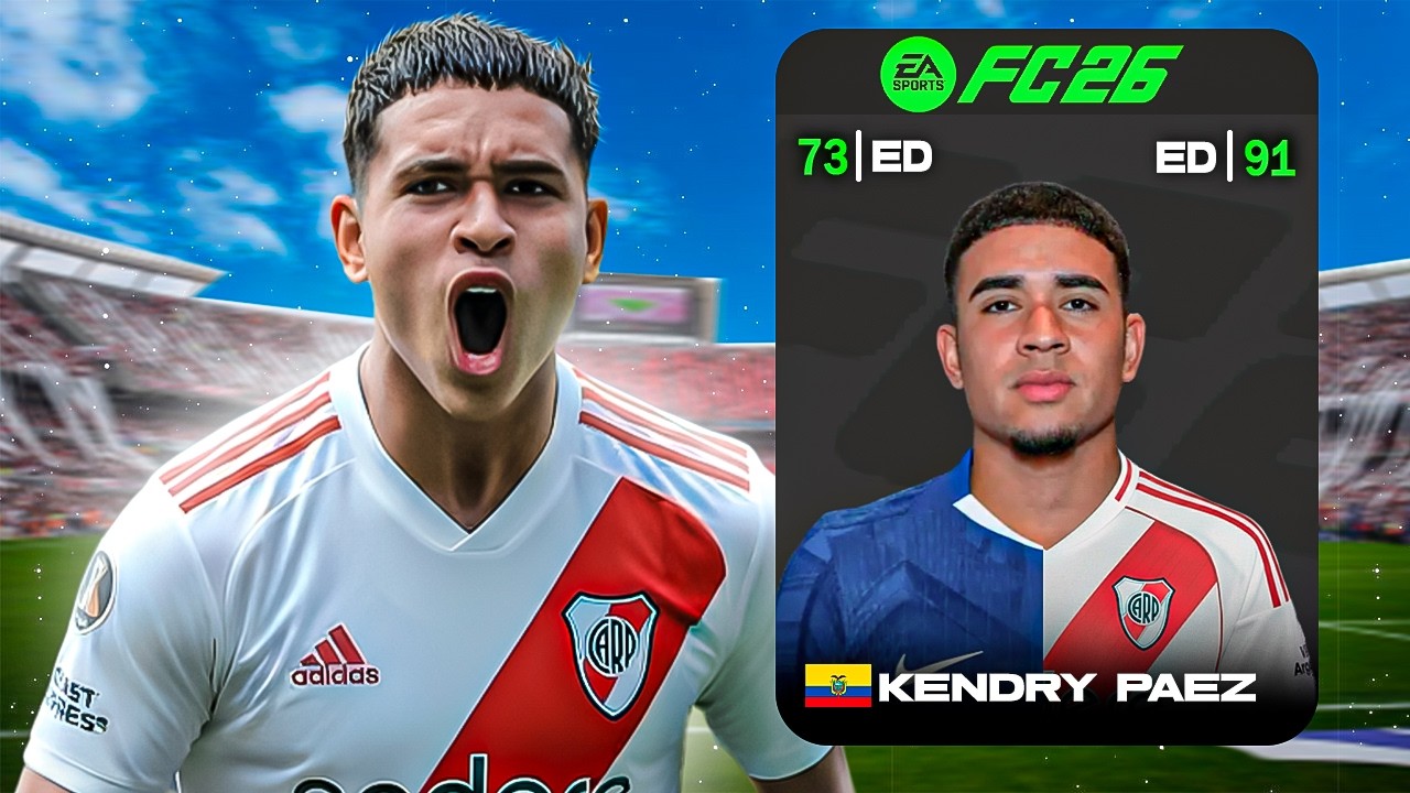 Juego La Carrera de KENDRY PAEZ tras su Llegada a RIVER PLATE! 🇪🇨​