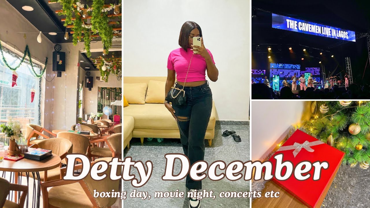 DETTY DECEMBER #3 | LAGOS TRAFFIC IS CRAZY! + Boxing day with family + Aquaman 2 + Cavemen Concert