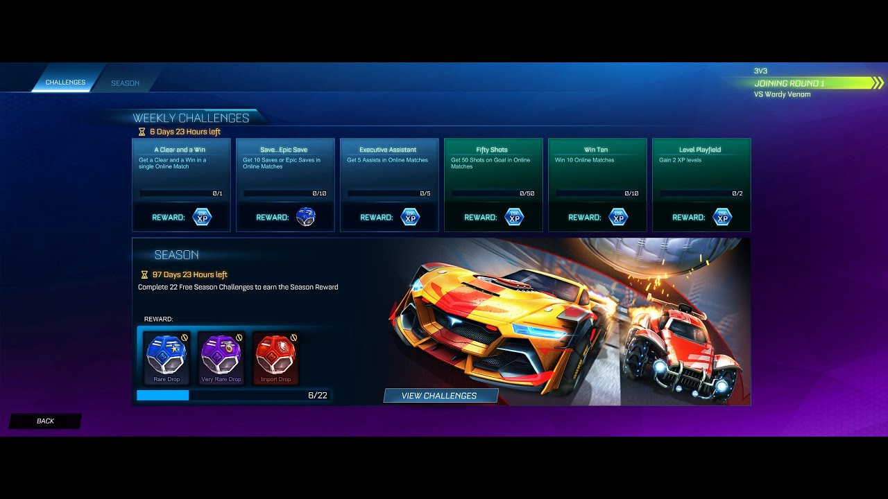 Rocket League Season 3 Weekly Challenges: Week 5 from 5th May 2021 to 12th May 2021! NEW Challenges!