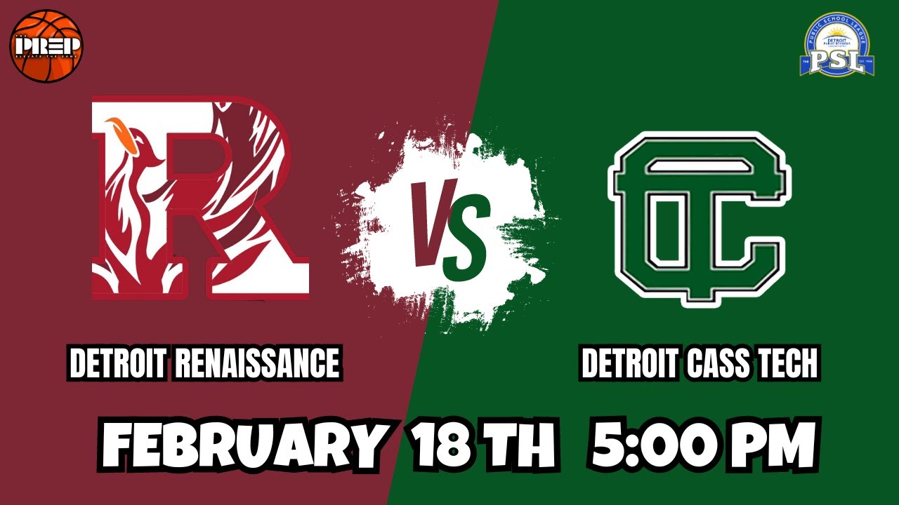 Full Court PreP || Detroit Renaissance vs Detroit Cass Tech || Full Livestream