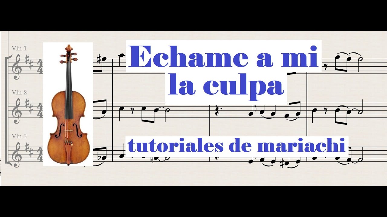 Echame a mi la culpa Violin