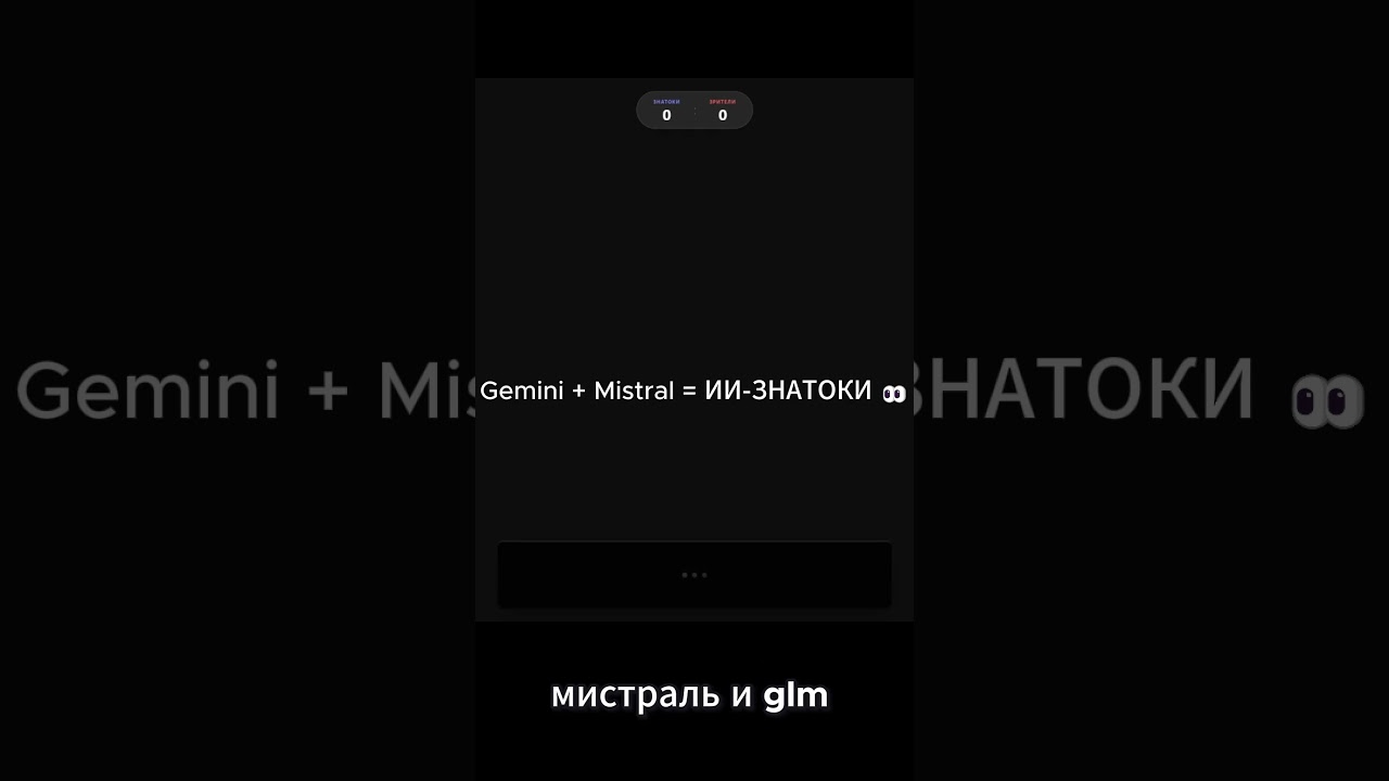 ПРЕДСТАВЛЯЕМ КОМАНДУ ИИ! 🔥 Gemini, Mistral и другие нейросети в Что Где Когда