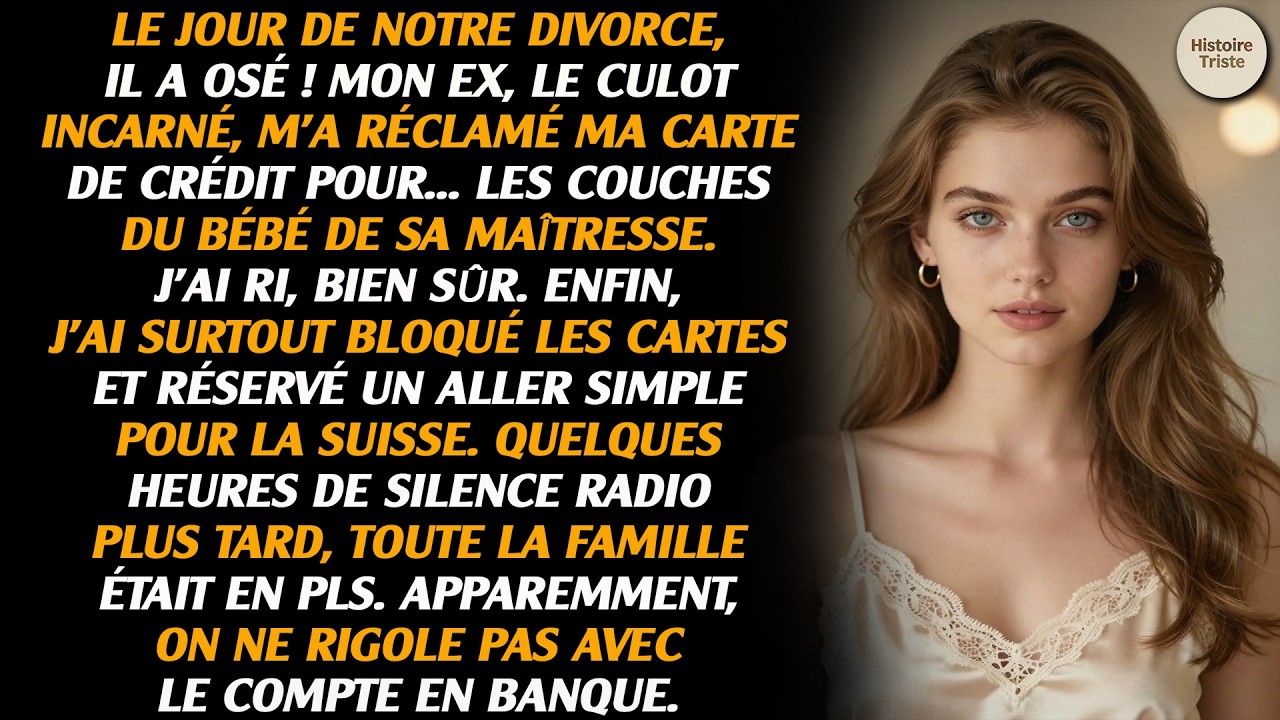Pendant le divorce, il a demandé ma carte pour l'accouchement de sa maîtresse. J'ai tout bloqué et..