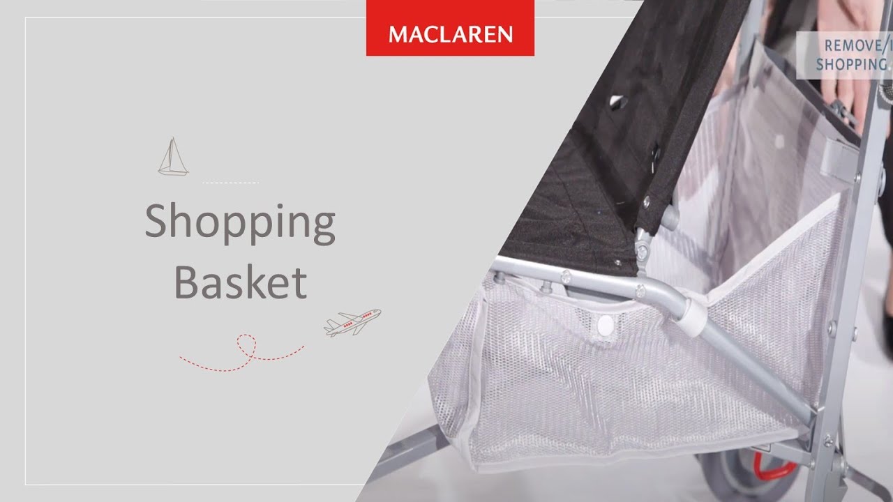 How to remove/install Shopping Basket of your stroller