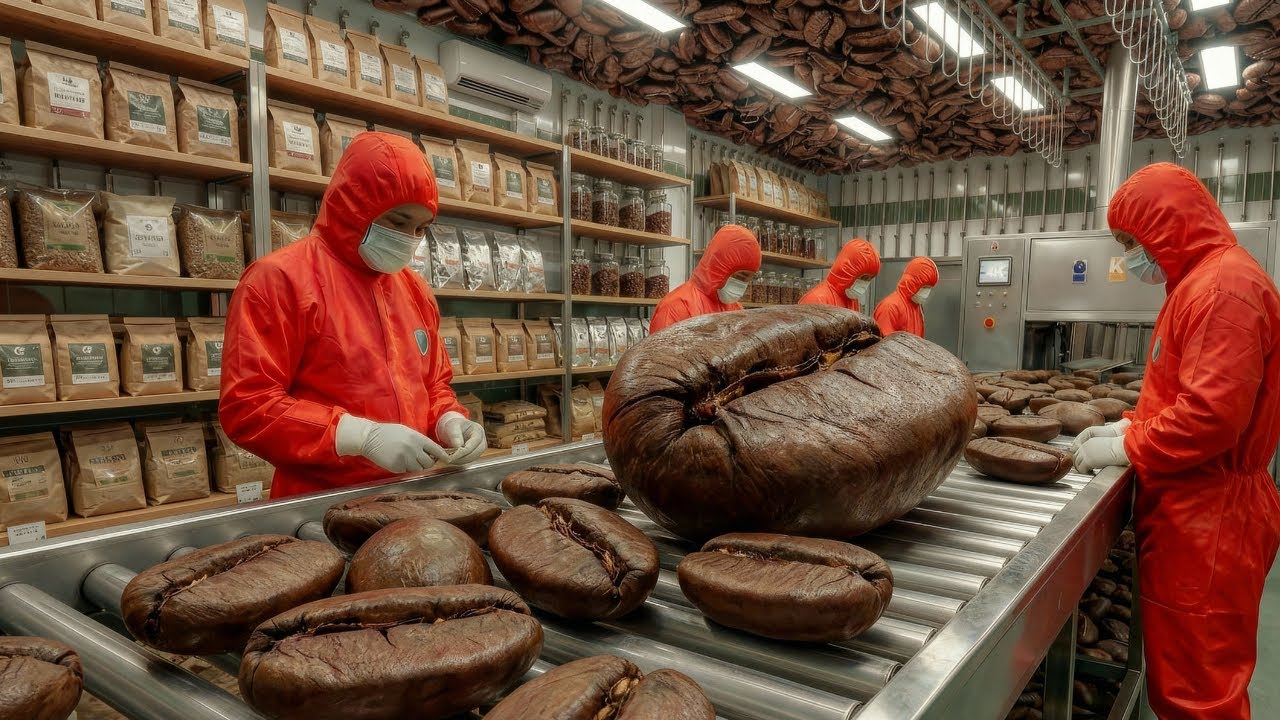 World&rsquo;s Largest Coffee Factory! Inside the Mega Roasting Process ☕🏭