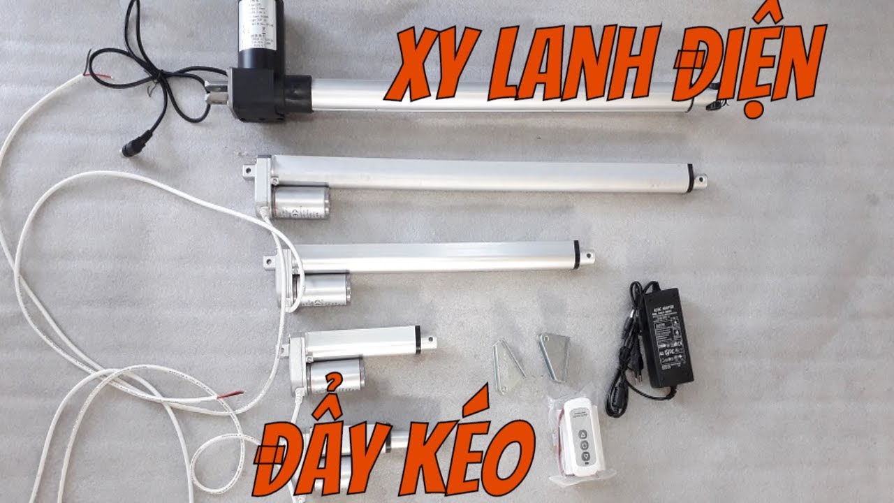 xy lanh điện motor đẩy kéo làm giếng trời thông minh cửa trượt LH0983818955