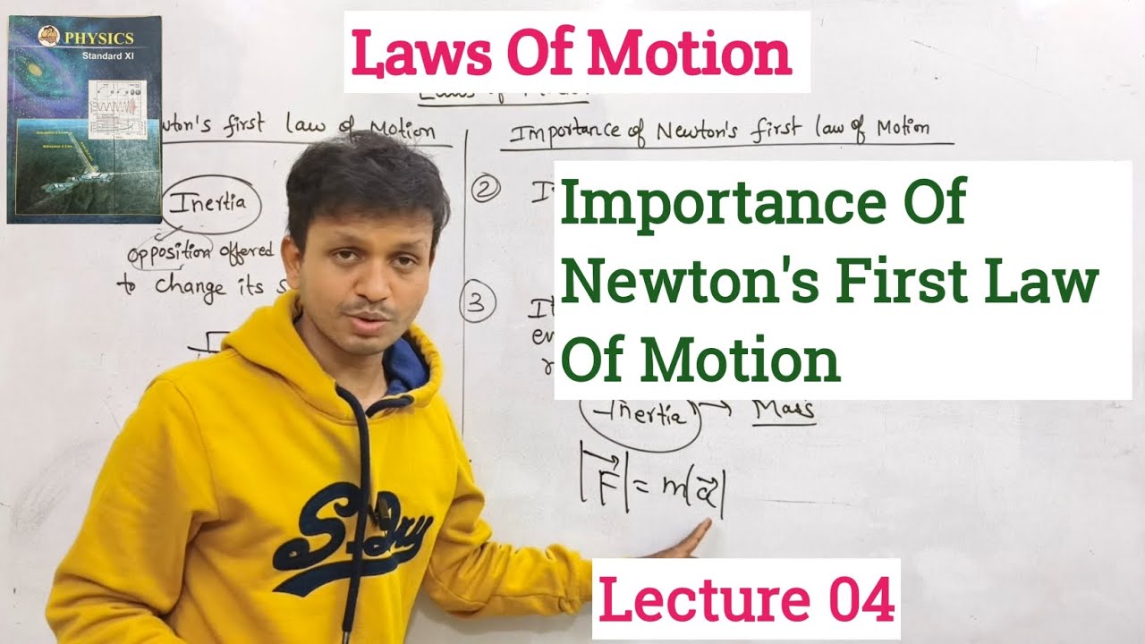 Laws Of Motion| Chapter 04| Class 11| Physics| Importance Of Newton's First Law Of Motion| MH-Board|
