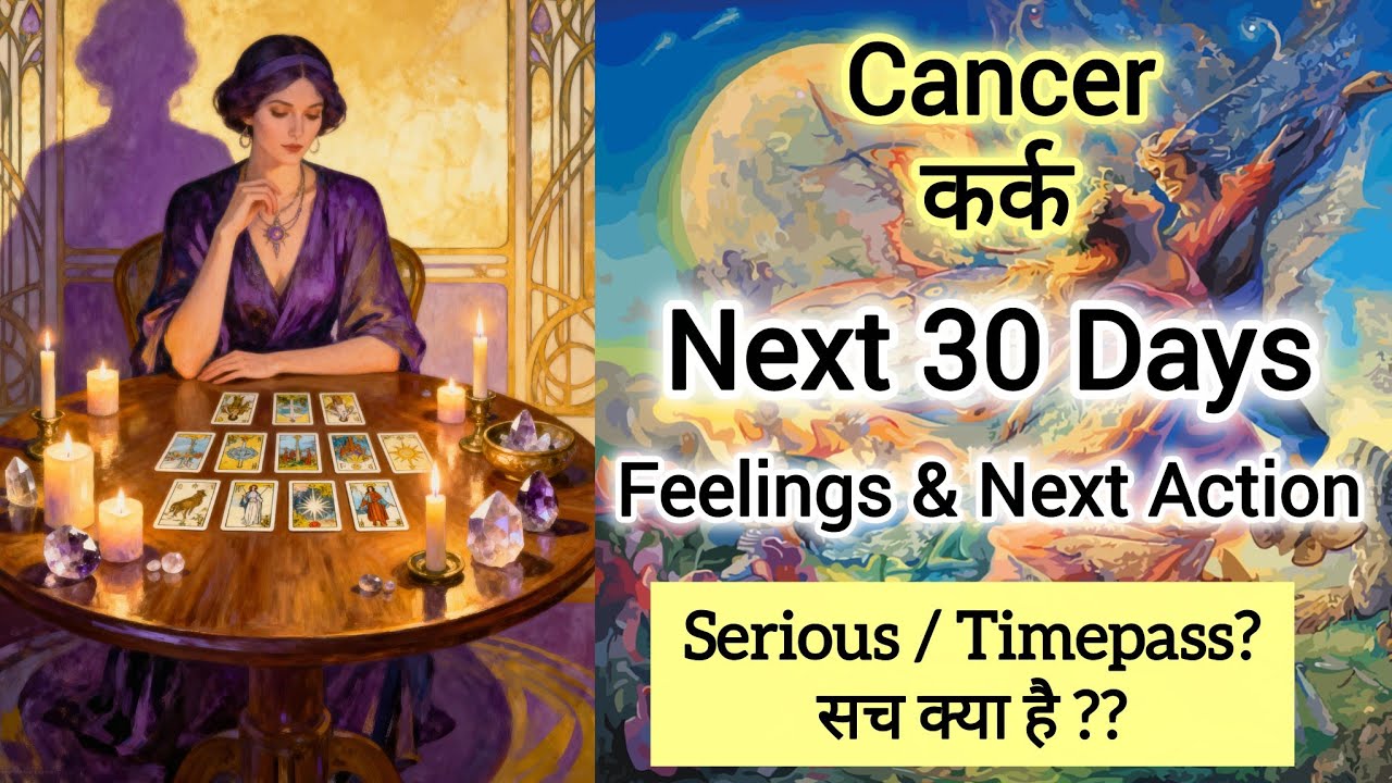 CANCER ❤️ कर्क  👩‍❤️‍👨 NEXT 30 DAYS 💯 UNKI CURRENT FEELINGS & NEXT ACTION 🩷 HINDI TAROT #tarot 