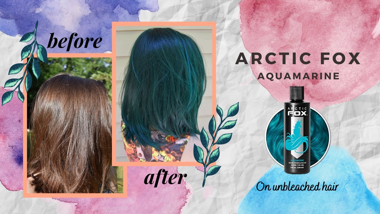 Окрашиваю волосы в синий цвет (без осветления) — Arctic Fox Aquamarine