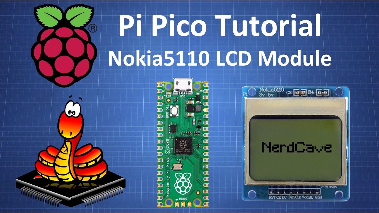 Raspberry Pi Pico Tutorial -  Nokia 5110 LCD Module