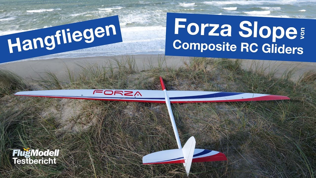 Hangfliegen mit CFK-Segler Forza Slope von Aeroic / Composite RC Gliders - Test in FlugModell 3/22