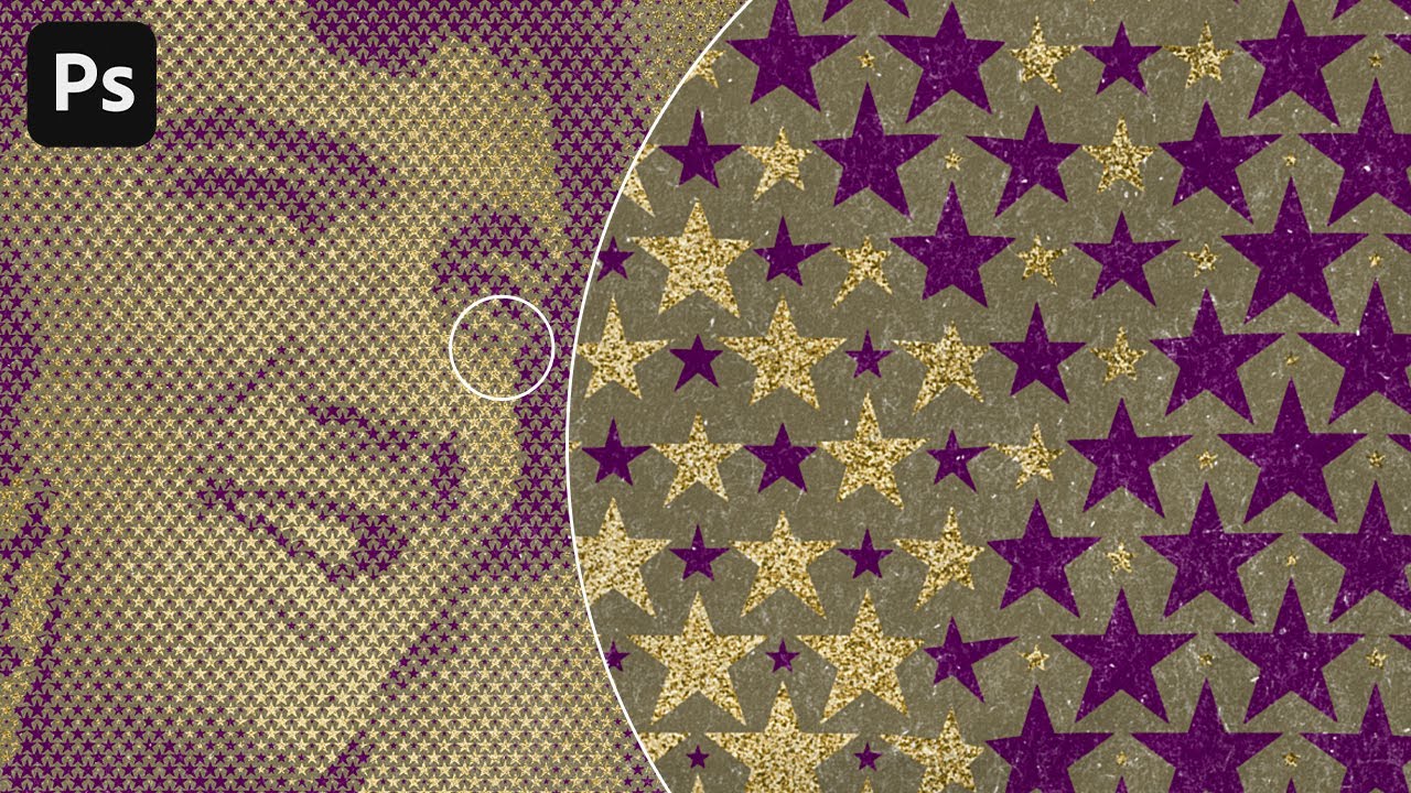PATTERN MAGIC! Turn a photo into stars in Photoshop