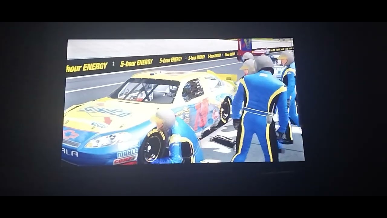 Nascar inside line career mode race 13 of 36 at Dover. What the hell was earnhardt doing!