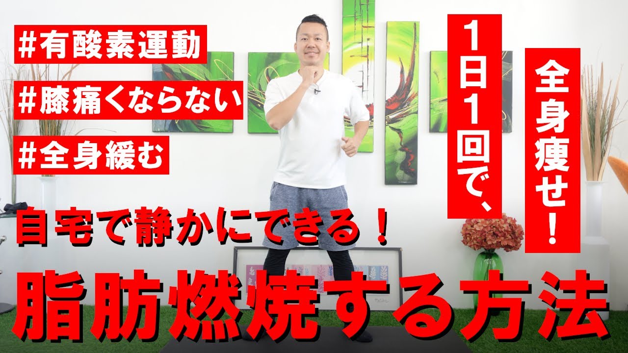 【1日1回】膝が痛くならない！自宅で静かに脂肪燃焼する方法 #322