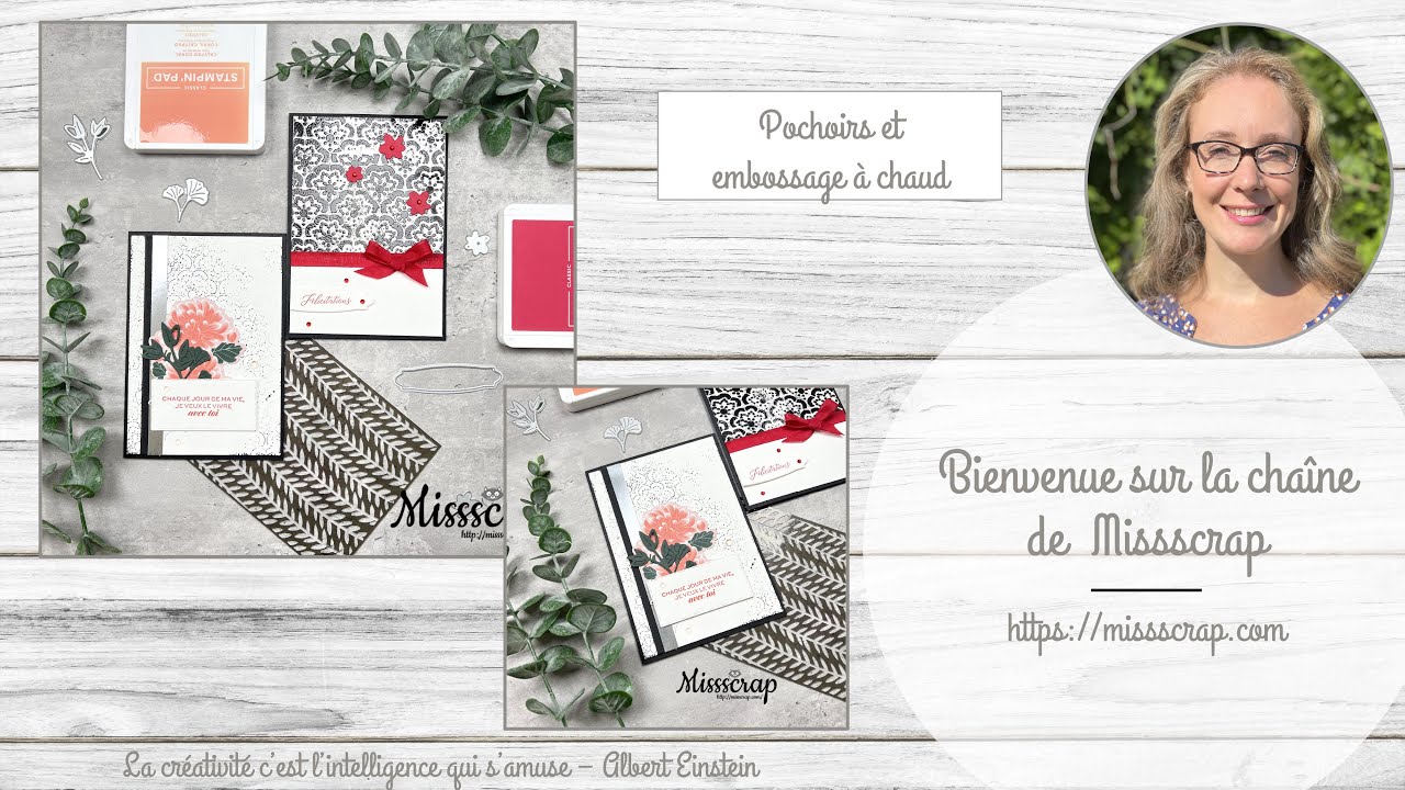 Astuce #4: les pochoirs et l'embossage à chaud / stencils and embossing