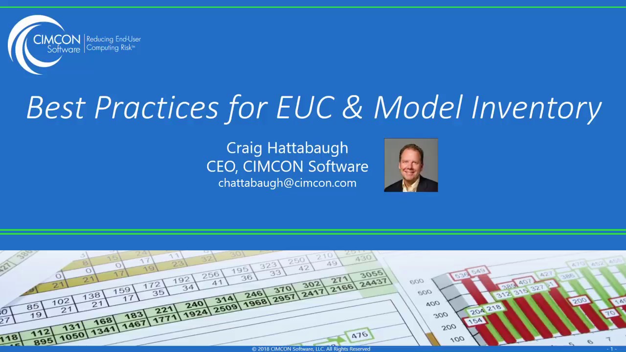 Webinar:  Best Practices for Model, Spreadsheet & other EUC Inventory