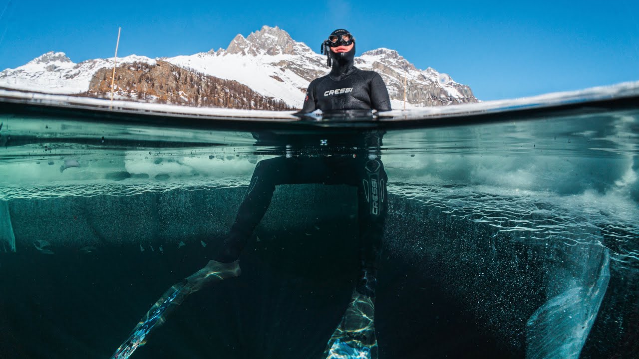 Ice Diving in the Swiss🇨🇭 Alps🏔️