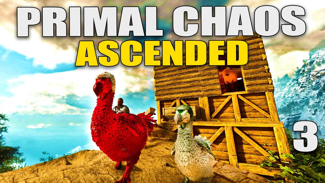 LE SNOWBALL COMMENCE AVEC MES DODO ALPHA ET BETA SUR ARK ASCENDED PRIMAL CHAOS FR - JOUR 3