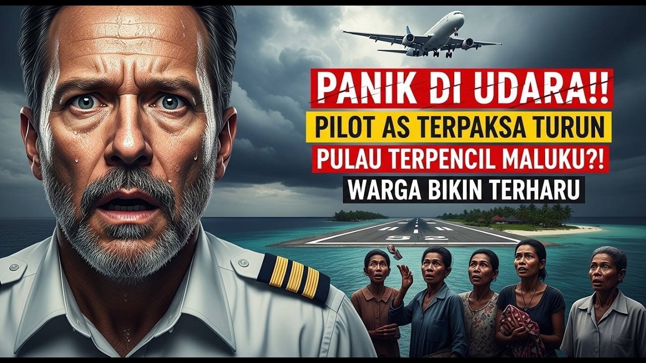 Tak Percaya Ini Terjadi!! Pilot Amerika Mendarat Darurat di Maluku, Warga Bikin Terharu