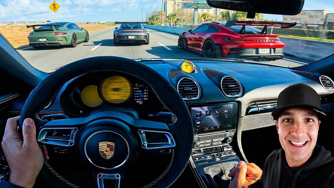TENTANDO SER EXPULSO DO BAIRRO * ACELERANDO TUDO DE PORSCHE 911 GT3 RS - GT4 RS - SPYDER * 
