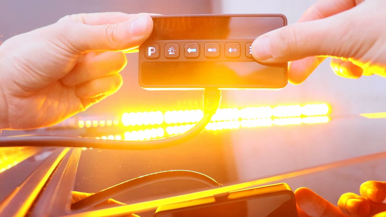 Rampe de signalisation, barre de défilement à led Impact® Pro V3 orange 12V 24V Haute Puissance.