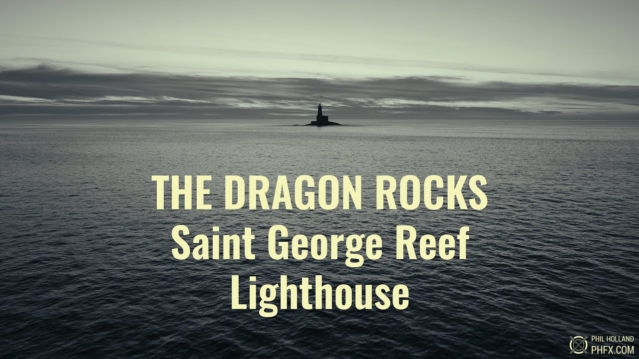 The Dragon Rocks - Saint George Reef Lighthouse - 8K Aerial