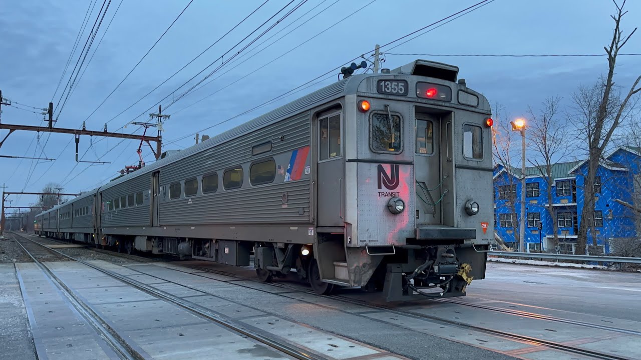 NJ Transit GE Arrow III Multiple Unit Trains on The Morristown Line (2/24/25)
