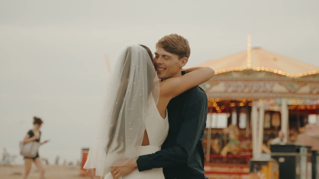 🎥 Step into a Wes Anderson Wonderland! 💖 | Cinematic Seaside Wedding in Brighton 🏖️ 🎉