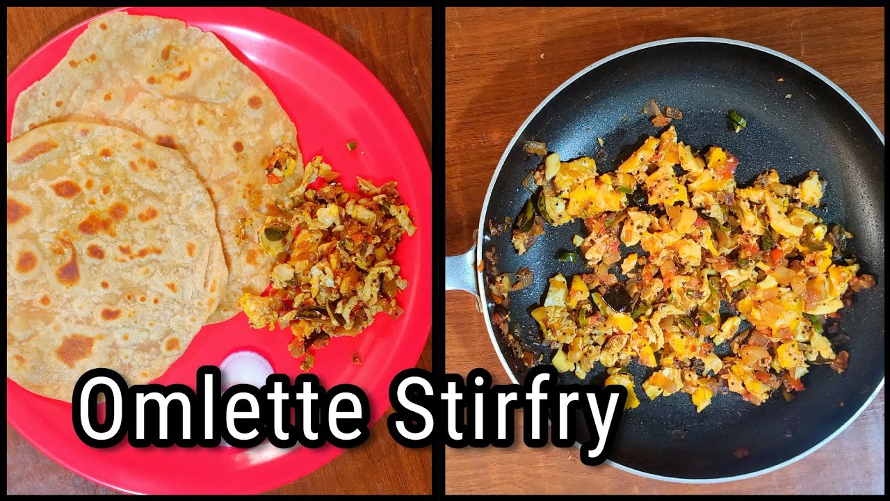 Omlette Stirfry | Anda Omlet Masala | Egg burji | Egg Curry Sidedish | Gsb Konkani Motte Tante ambat