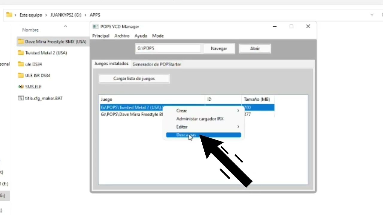 💥🤔NUEVA HERRAMIENTA DE PS2 PARA POPSTARTER |  POPS VCD MANAGER