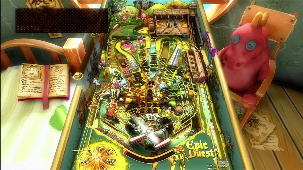 Classic Game Room - EPIC QUEST pinball table for Pinball FX 2 review