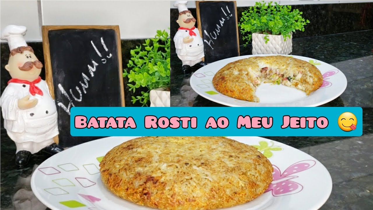 COMO FAZER BATATA ROSTI | MUITO FÁCIL | Receita rápida, prática e DELICIOSA ao MEU JEITO | FER DINIZ