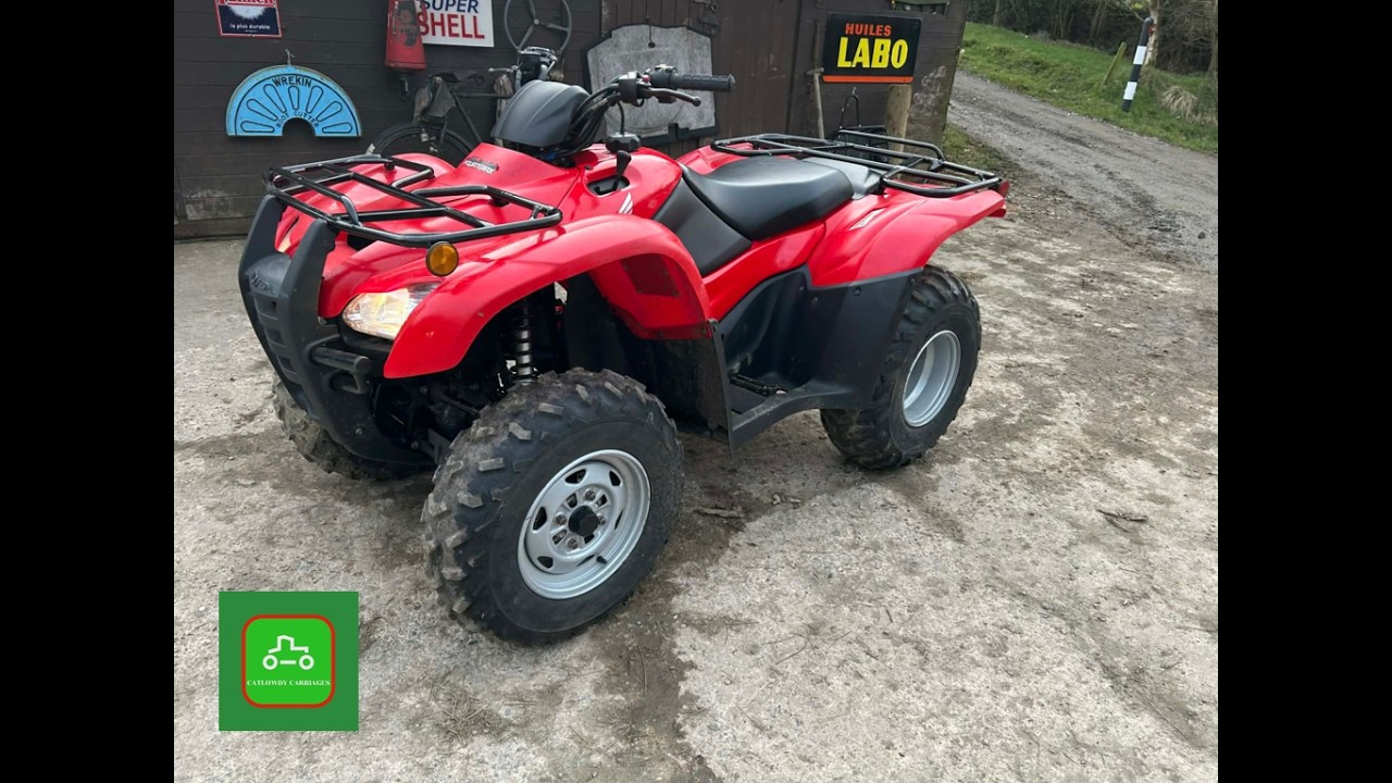 HONDA TRX420 ONLY 140 HOURS LIKE NEW SOLD BY www.catlowdycarriages.com