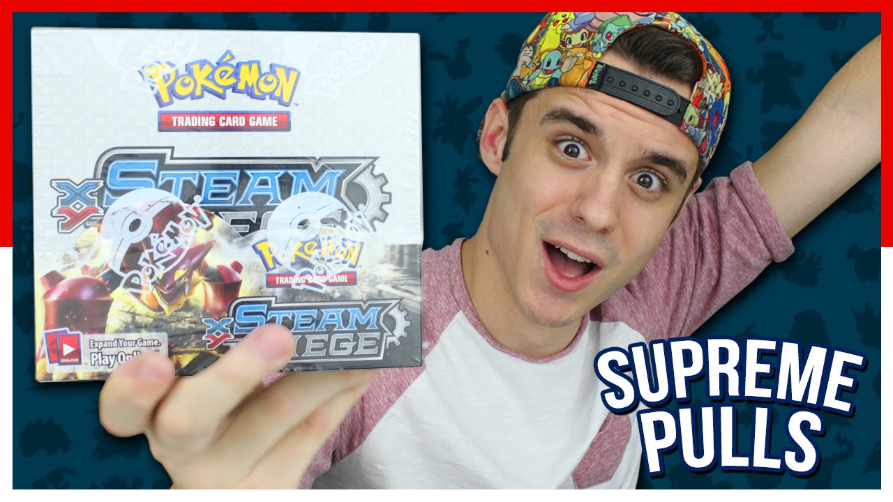 MY FIRST EVER BOOSTER BOX!! Steam Siege: Part 1! | Supreme Pulls